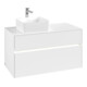V&B Waschtischunterschrank Collaro 100x54,8x50cm, WT l, LED 7,3 W, wh. ma-3