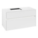 V&B Waschtischunterschrank Collaro 100x54,8x50cm, WT l, LED 7,3 W, wh. ma-1