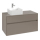 V&B Waschtischunterschrank Collaro 100x54,8x50cm, WT l, LED 7,3 W, wh. Oa-1