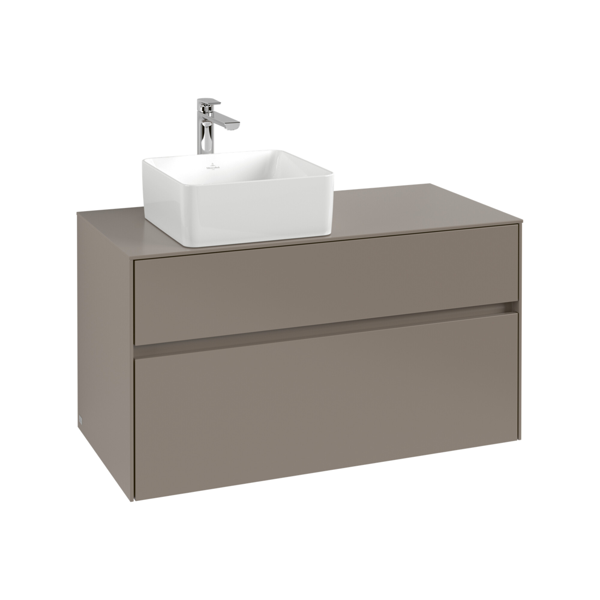V&B Waschtischunterschrank Collaro 100x54,8x50cm, WT l, LED 7,3 W, wh. Oa ; Villeroy & Boch