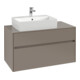 V&B Waschtischunterschrank Collaro 100x54,8x50cm, WT l, LED 7,3 W, wh. Oa-1
