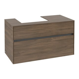 V&B Waschtischunterschrank Collaro 100x54,8x50cm, WT links, arizona oak