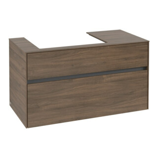 V&B Waschtischunterschrank Collaro 100x54,8x50cm, WT links, arizona oak