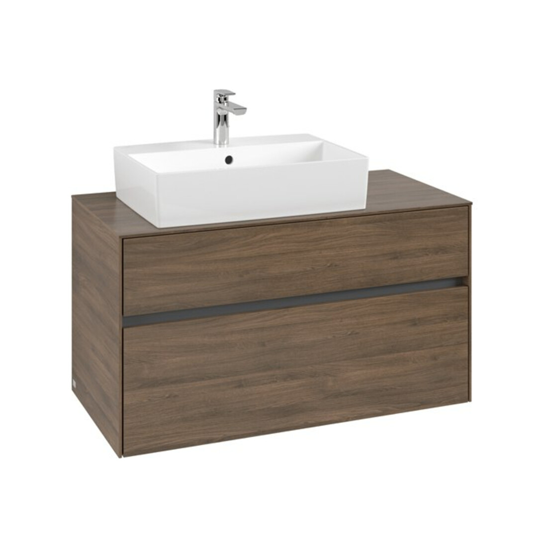 V&B Waschtischunterschrank Collaro 100x54,8x50cm, WT links, arizona oak