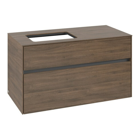 V&B Waschtischunterschrank Collaro 100x54,8x50cm, WT links, arizona oak