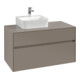 V&B Waschtischunterschrank Collaro 100x54,8x50cm, WT links, black oak