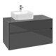 V&B Waschtischunterschrank Collaro 100x54,8x50cm, WT links, glossy grey-1