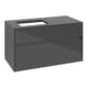 V&B Waschtischunterschrank Collaro 100x54,8x50cm, WT links, glossy grey-1