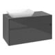 V&B Waschtischunterschrank Collaro 100x54,8x50cm, WT links, glossy grey-3