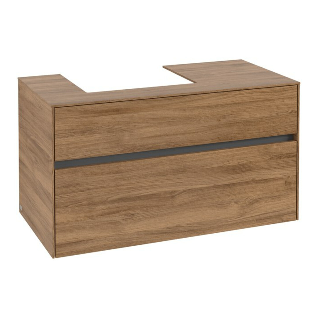 V&B Waschtischunterschrank Collaro 100x54,8x50cm, WT links, kansas oak