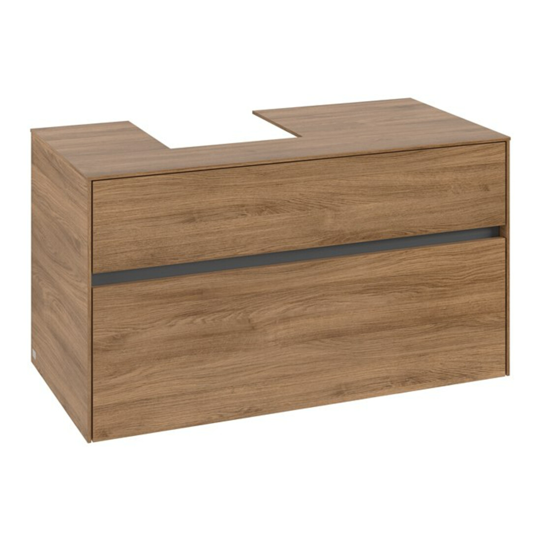 V&B Waschtischunterschrank Collaro 100x54,8x50cm, WT links, kansas oak
