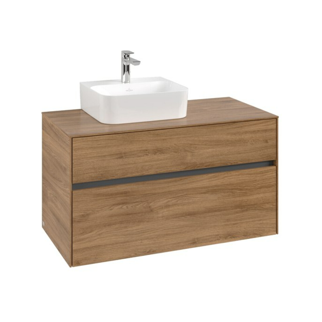 V&B Waschtischunterschrank Collaro 100x54,8x50cm, WT links, kansas oak