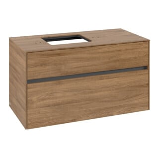 V&B Waschtischunterschrank Collaro 100x54,8x50cm, WT links, kansas oak