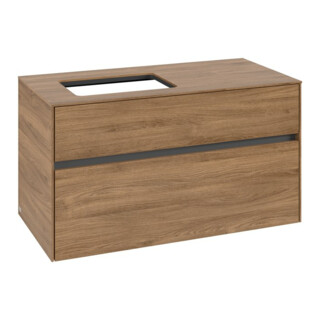 V&B Waschtischunterschrank Collaro 100x54,8x50cm, WT links, kansas oak