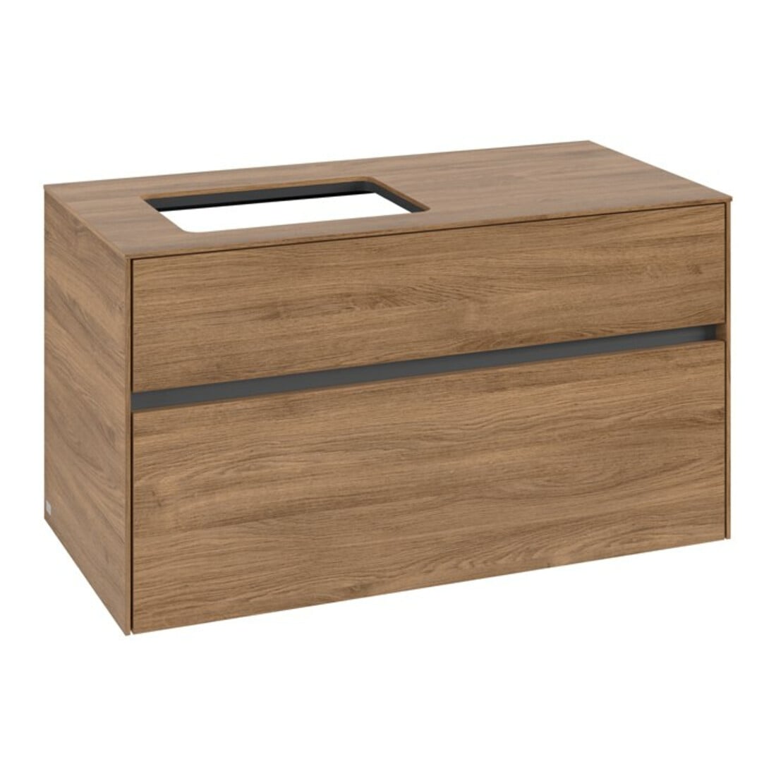 V&B Waschtischunterschrank Collaro 100x54,8x50cm, WT links, kansas oak