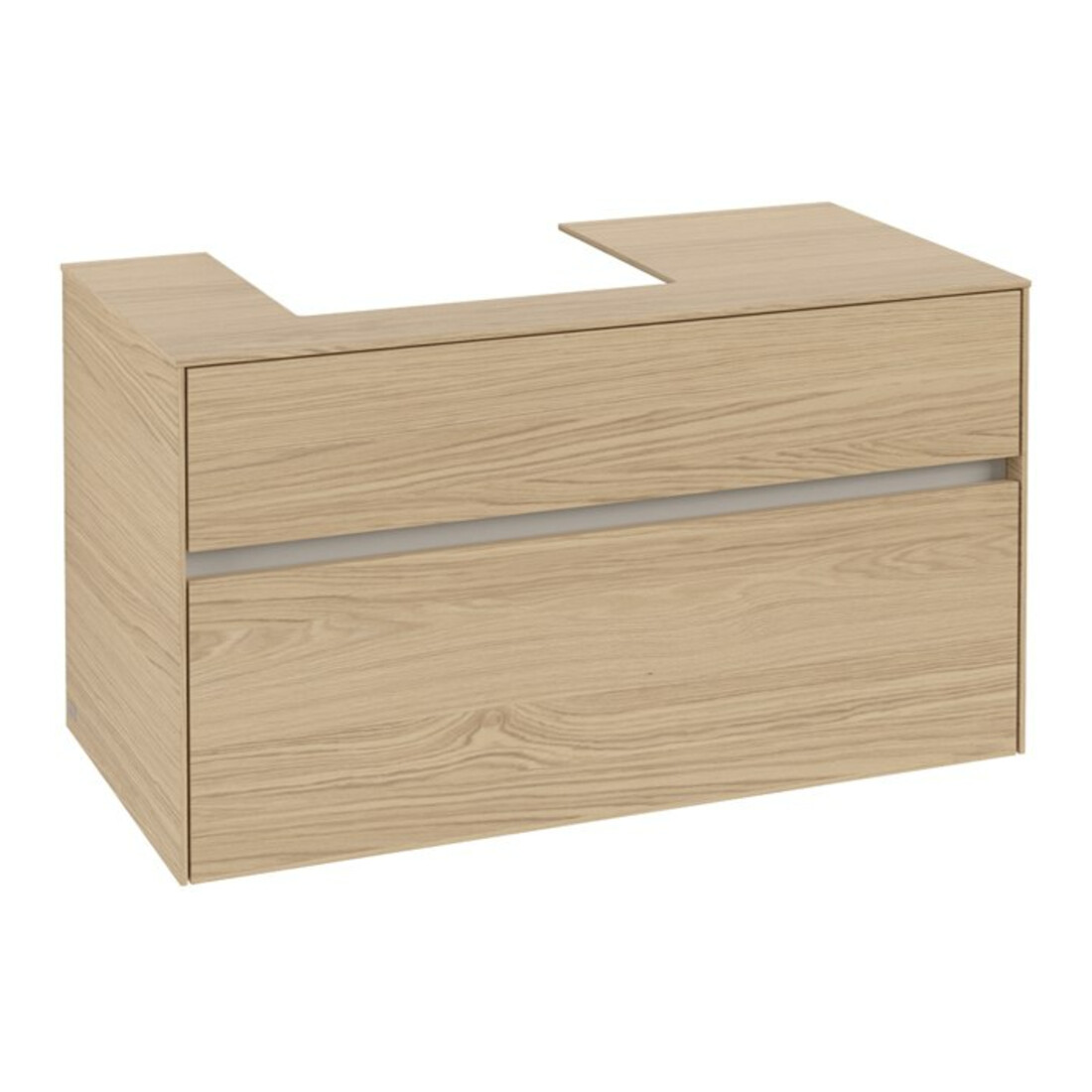 V&B Waschtischunterschrank Collaro 100x54,8x50cm, WT links, nordic oak