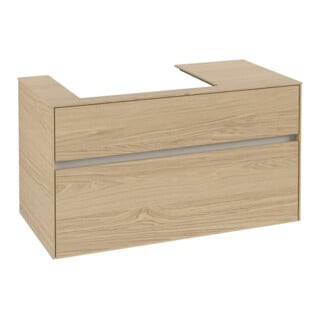 V&B Waschtischunterschrank Collaro 100x54,8x50cm, WT links, nordic oak