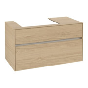V&B Waschtischunterschrank Collaro 100x54,8x50cm, WT links, nordic oak