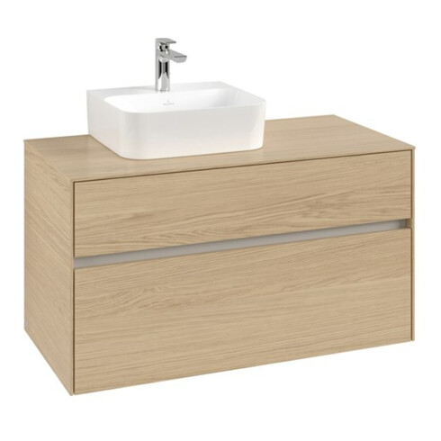 V&B Waschtischunterschrank Collaro 100x54,8x50cm, WT links, nordic oak