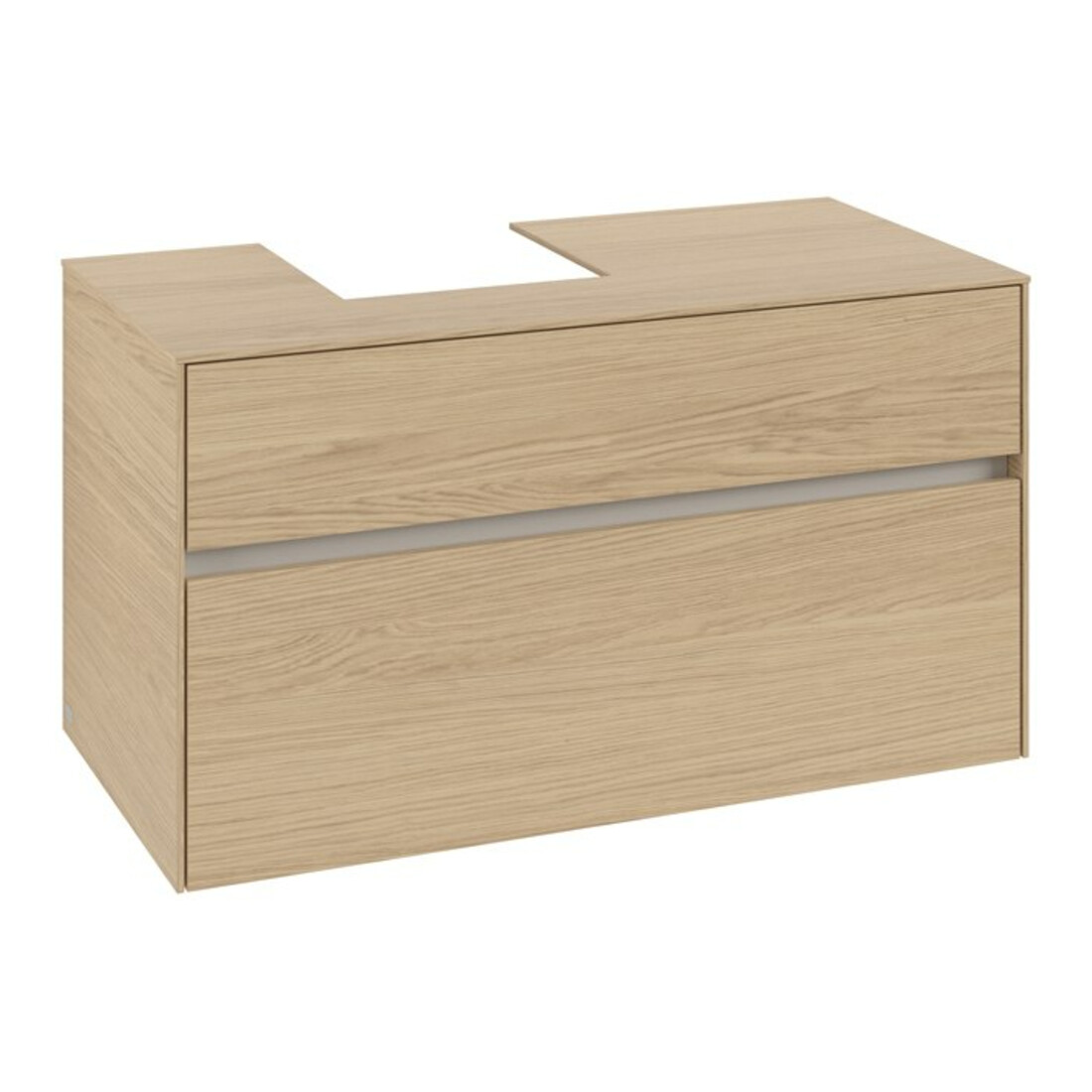 V&B Waschtischunterschrank Collaro 100x54,8x50cm, WT links, nordic oak