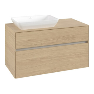 V&B Waschtischunterschrank Collaro 100x54,8x50cm, WT links, nordic oak