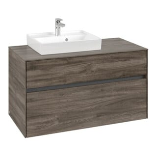 V&B Waschtischunterschrank Collaro 100x54,8x50cm, WT links, stone oak