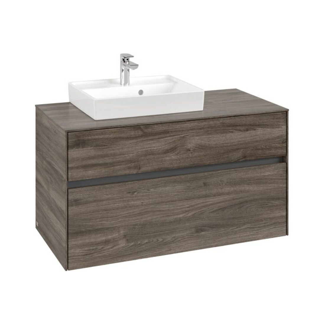 V&B Waschtischunterschrank Collaro 100x54,8x50cm, WT links, stone oak