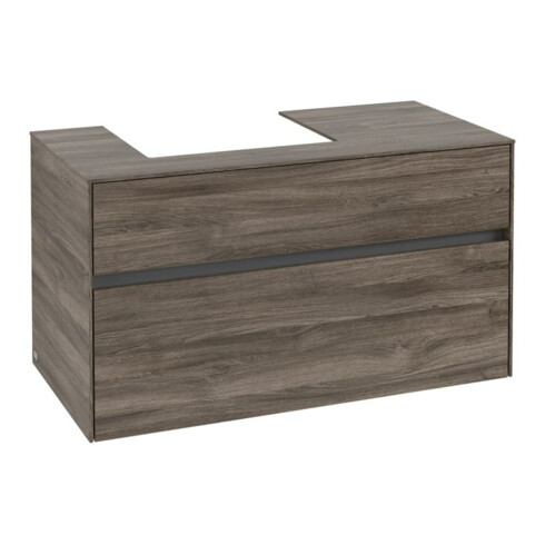 V&B Waschtischunterschrank Collaro 100x54,8x50cm, WT links, stone oak