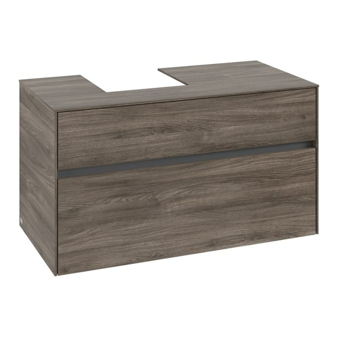 V&B Waschtischunterschrank Collaro 100x54,8x50cm, WT links, stone oak