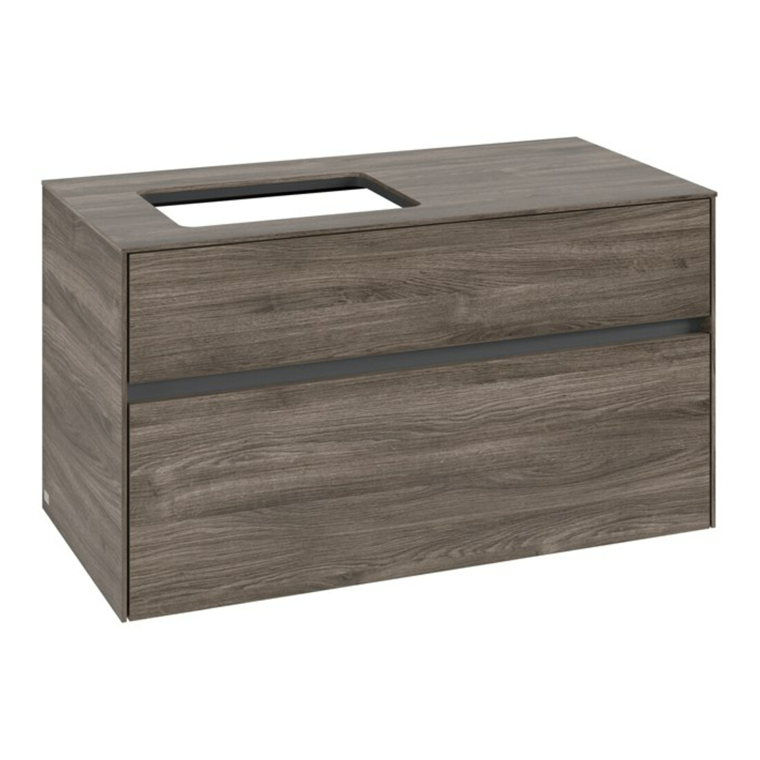 V&B Waschtischunterschrank Collaro 100x54,8x50cm, WT links, stone oak