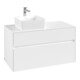 V&B Waschtischunterschrank Collaro 100x54,8x50cm, WT links, White Matt-3