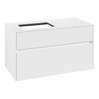 V&B Waschtischunterschrank Collaro 100x54,8x50cm, WT links, white matt