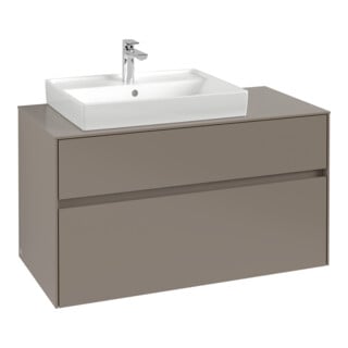 V&B Waschtischunterschrank Collaro 100x54,8x50cm, WT links, white oak