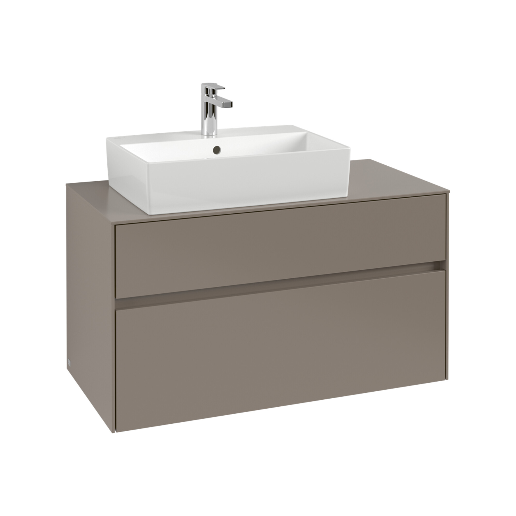 V&B Waschtischunterschrank Collaro 100x54,8x50cm, WT links, wine red ; Villeroy & Boch