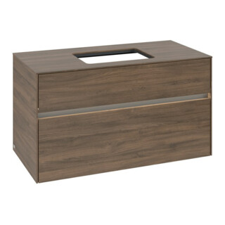 V&B Waschtischunterschrank Collaro 100x54,8x50cm, WT mi, LED 7,3 W, Ar Oa