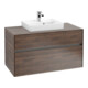 V&B Waschtischunterschrank Collaro 100x54,8x50cm, WT mi, LED 7,3 W, Ar Oa-1