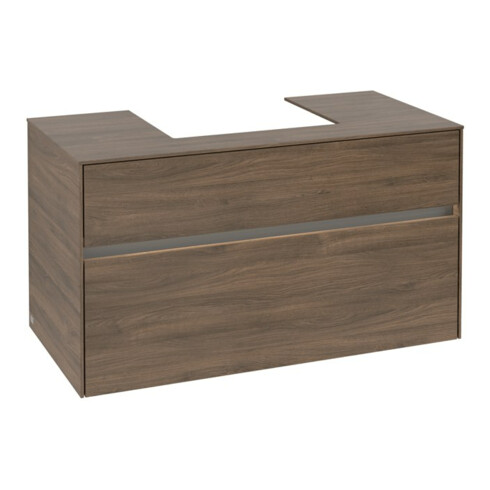 V&B Waschtischunterschrank Collaro 100x54,8x50cm, WT mi, LED 7,3 W, Ar Oa