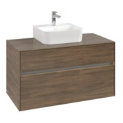 V&B Waschtischunterschrank Collaro 100x54,8x50cm, WT mi, LED 7,3 W, Ar Oa
