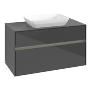 V&B Waschtischunterschrank Collaro 100x54,8x50cm, WT mi, LED 7,3 W, glo Gr