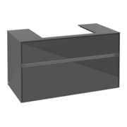 V&B Waschtischunterschrank Collaro 100x54,8x50cm, WT mi, LED 7,3 W, glo Gr-3