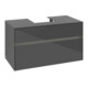 V&B Waschtischunterschrank Collaro 100x54,8x50cm, WT mi, LED 7,3 W, glo Gr-3