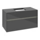 V&B Waschtischunterschrank Collaro 100x54,8x50cm, WT mi, LED 7,3 W, glo Gr-1