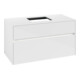 V&B Waschtischunterschrank Collaro 100x54,8x50cm, WT mi, LED 7,3 W, glo wh.-1