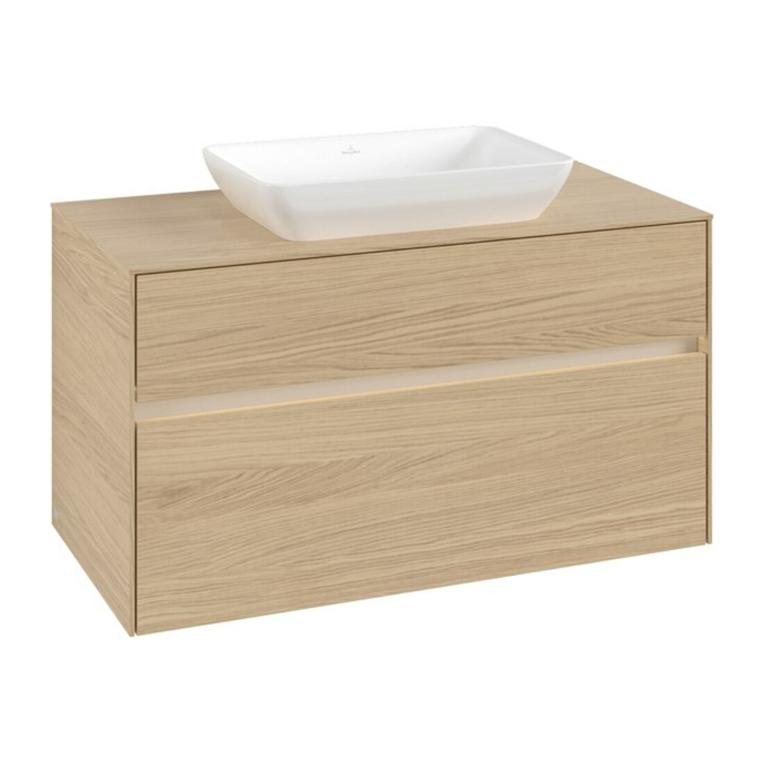 V&B Waschtischunterschrank Collaro 100x54,8x50cm, WT mi, LED 7,3 W, Nord Oa