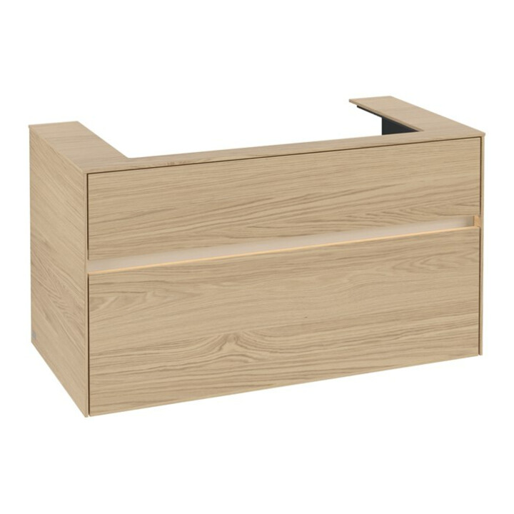 V&B Waschtischunterschrank Collaro 100x54,8x50cm, WT mi, LED 7,3 W, Nord Oa
