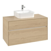 V&B Waschtischunterschrank Collaro 100x54,8x50cm, WT mi, LED 7,3 W, Nord Oa
