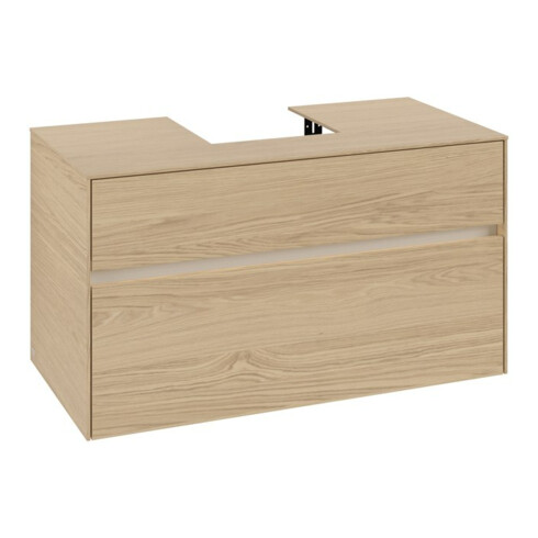 V&B Waschtischunterschrank Collaro 100x54,8x50cm, WT mi, LED 7,3 W, Nord Oa