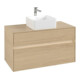 V&B Waschtischunterschrank Collaro 100x54,8x50cm, WT mi, LED 7,3 W, Nord Oa-1