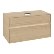V&B Waschtischunterschrank Collaro 100x54,8x50cm, WT mi, LED 7,3 W, Nord Oa-3