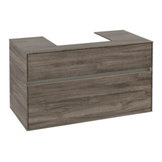 V&B Waschtischunterschrank Collaro 100x54,8x50cm, WT mi, LED 7,3 W, st. Oa